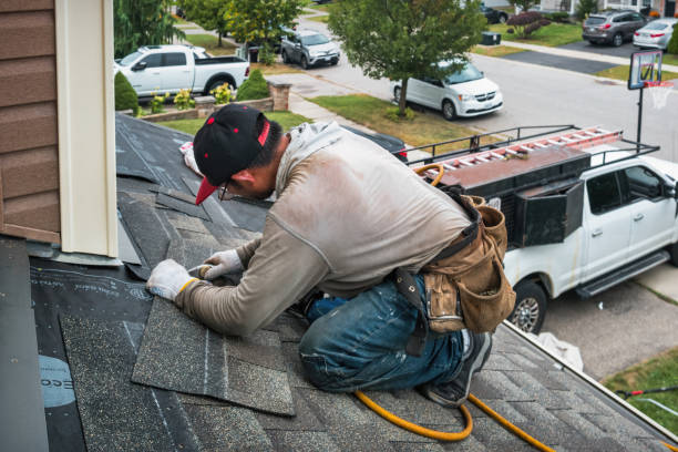 Professional Roofing technician working in West Chicago, IL